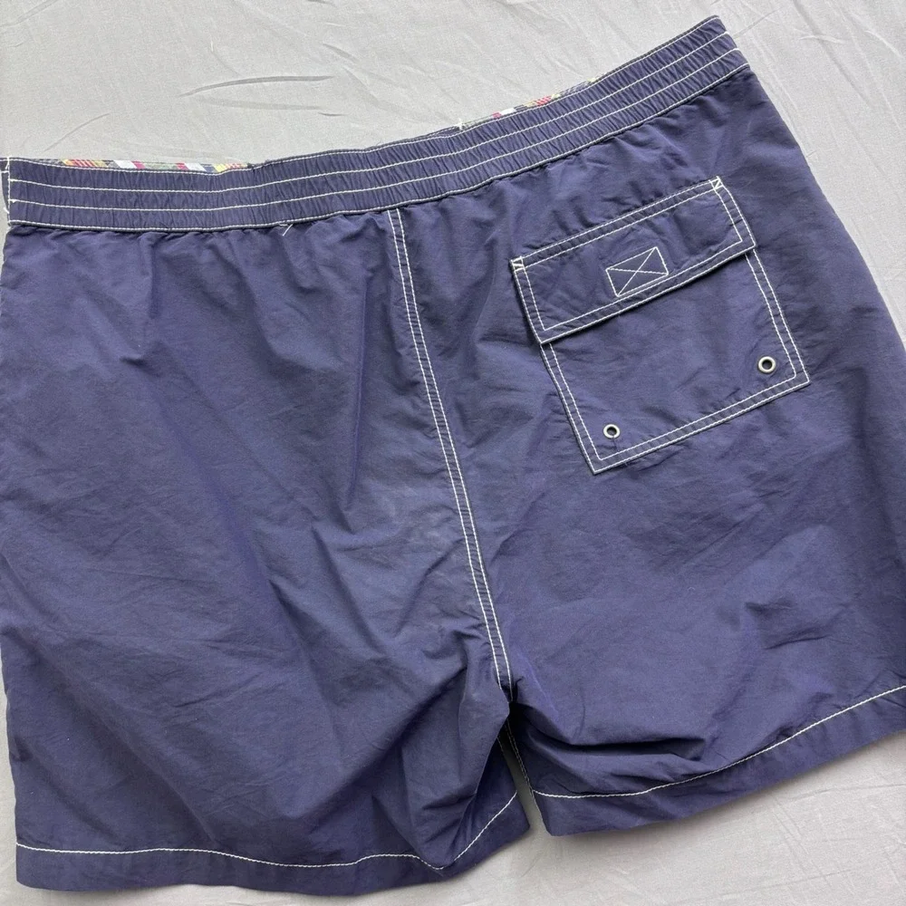 Polo‎ Ralph Lauren Mens Navy Blue Swim Trunks XXL NWT Contrast Stitch Summer